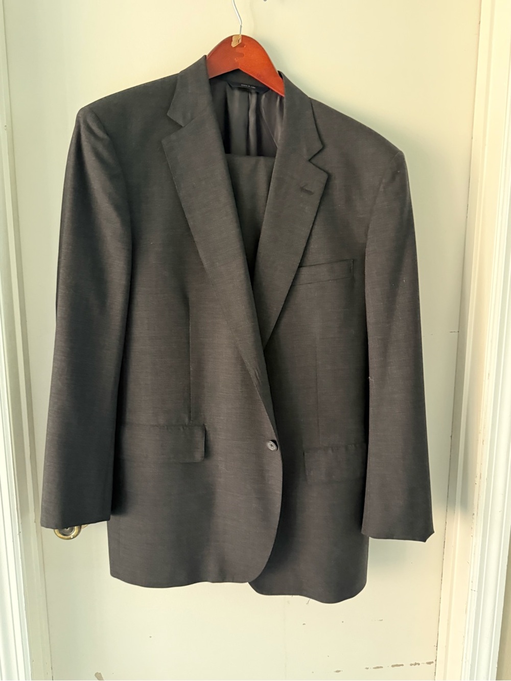 Brooks Brothers Dark Gray Single-Breasted Men's Suit